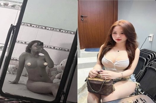 Hạ Trâm dáng chuẩn cho bạn trai thưởng thức bím